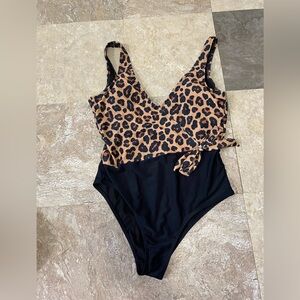 Pink lily one piece swimsuit